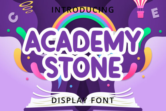 Academy Stone: A Playful Display Font for Web Projects