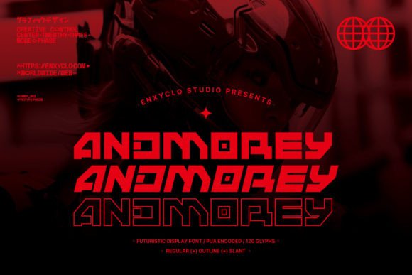 Andmorey: A Futuristic Display Font for Modern Editorial Design