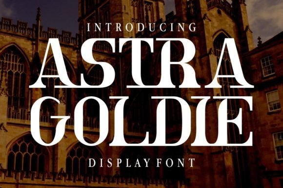 Astra Goldie: A Lively Display Font for Web Design