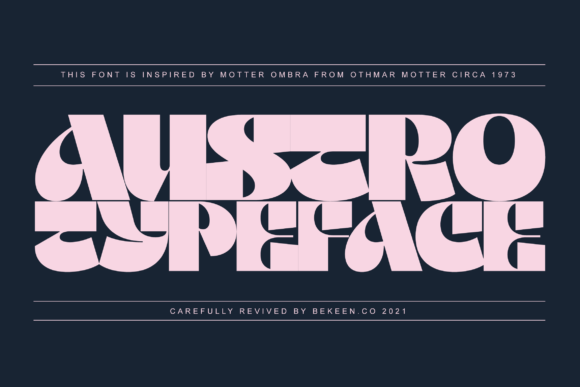 Austro: A Modern Display Font for Bold Campaign Design