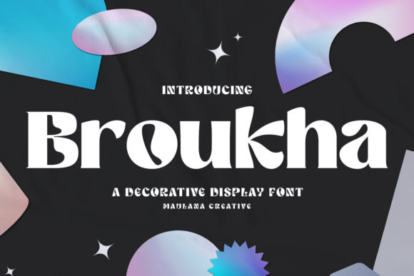 Broukha: A Bold Display Font for Craft Creations