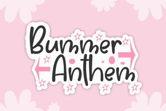 Bummer Anthem Font for Handmade Creations