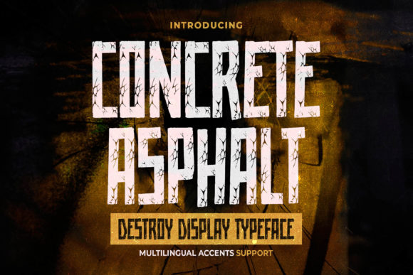 Concrete Asphalt Font for Modern Web Design