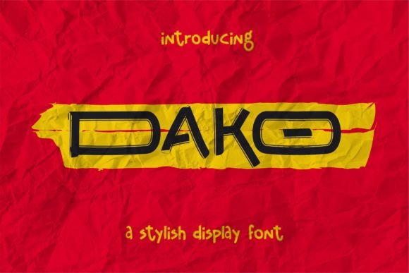 Dako Font for Campaign Creatives