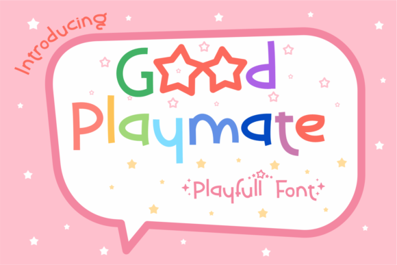 Good Playmate: A Cute Display Font for Happy Branding Projects