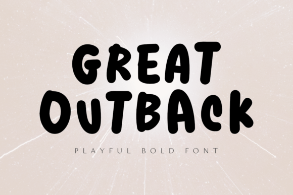 Great Outback: A Bold Display Font for Eye-Catching Designs