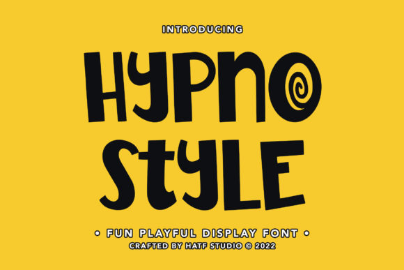 Hypno Style: A Playful Display Font for Creative Branding