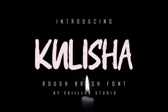 Kulisha: A Textured Brush Font for Handmade Creations