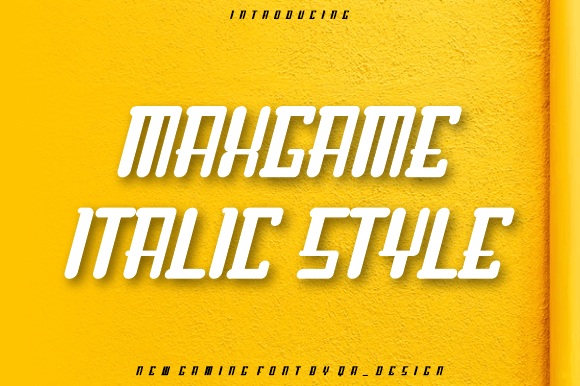 Maxgame Italic Font for Editorial Design