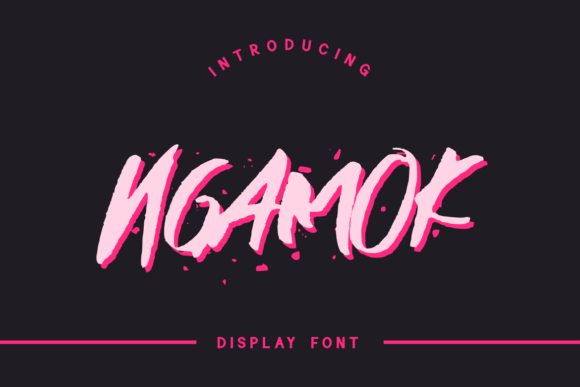 Ngamok: A Display Font for Bold Visual Statements