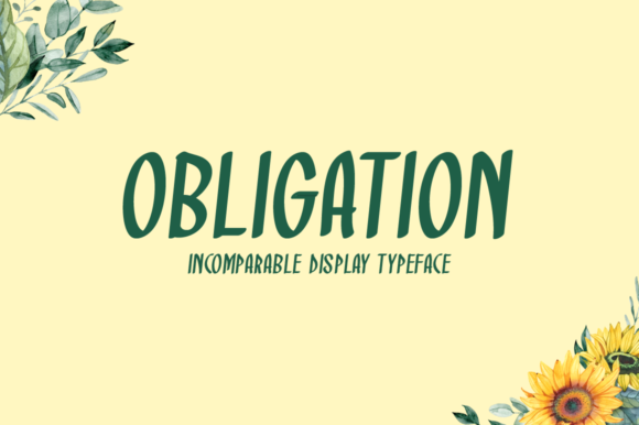 Obligation: A Display Font for Thoughtful Editorial Design