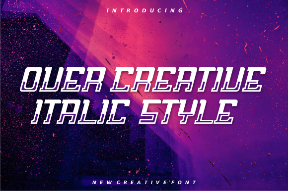 Over Creative Font for Handmade and Commercial Projects