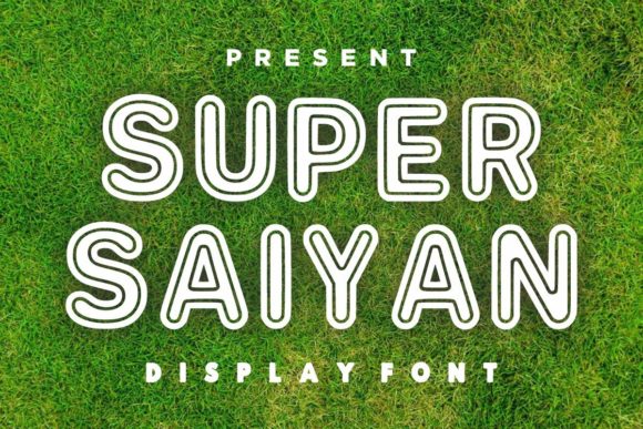 Super Saiyan: A Bold Display Font for Handmade Creations