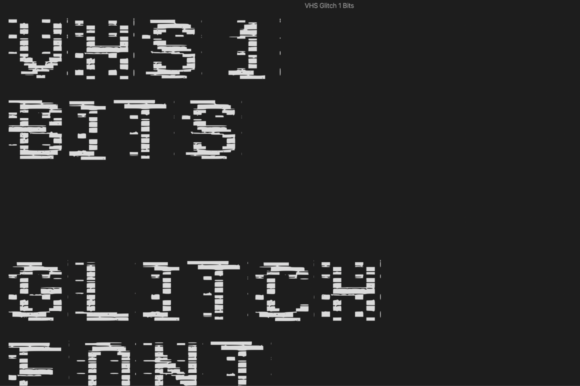 VHS 1 Bits: A Glitched Typeface for Modern Editorial Design