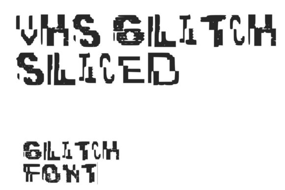 VHS Glitch 3 Sliced Display Font Review