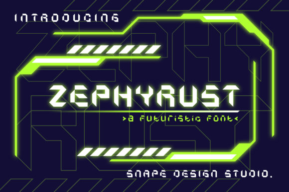 Zephyrust Display Font for Modern Web Design